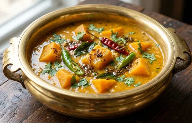 Saffron Sheermal with Kaddu ka Dalcha - Recipe 2