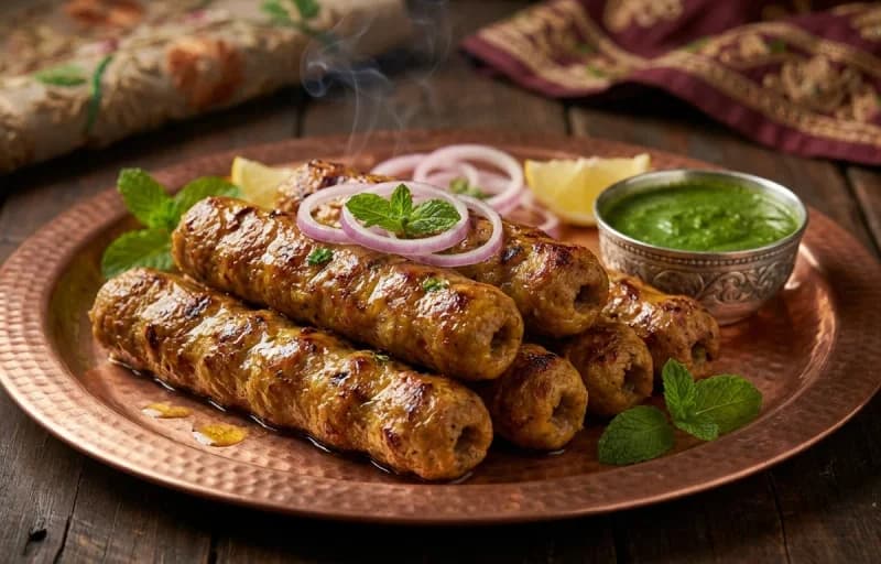 Kakori Kebab with Saffron Sheermal - Recipe 1