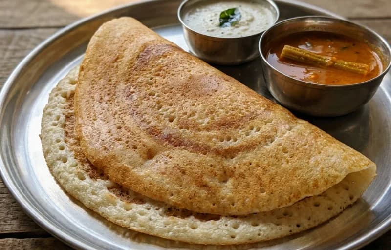 Kal Dosa with Vegetable Kurma - Recipe 1