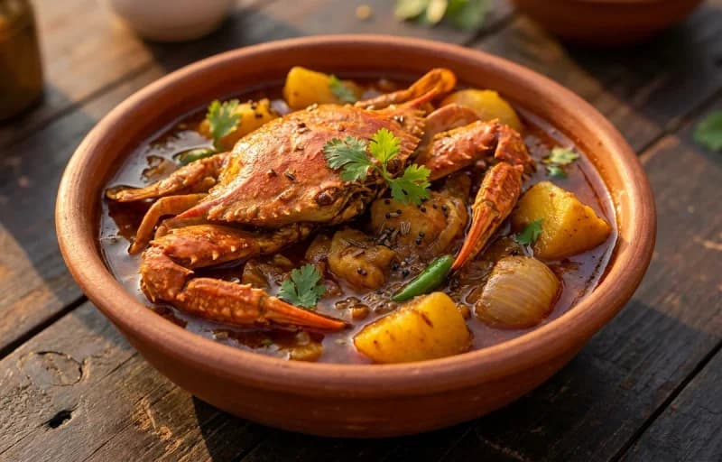 Bihari Arna, Kankada Jhola and Aloo Potala Rasa - Recipe 2