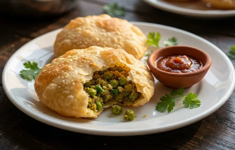 Karaishutir Kochuri with Dimer Torkari - Recipe 1