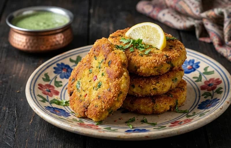Kashmiri Egg and Potato Tikki