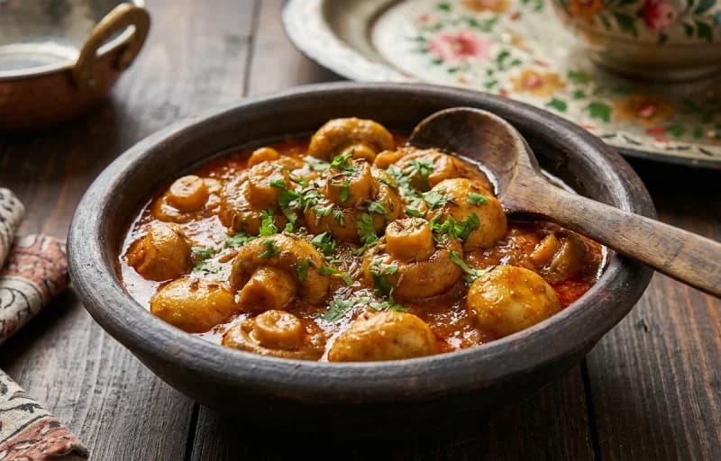 Lavasa Bread with Kashmiri Mushroom Sabzi - Recipe 2