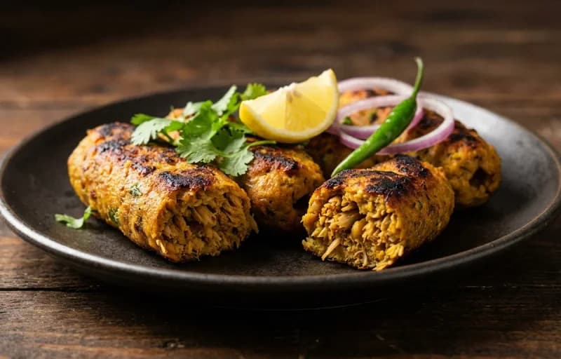 Kathal Kebab, Laccha Paratha and Tamarind Chutney - Recipe 1