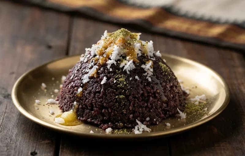 Kavuni Arisi Puttu with Thengai Paal - Recipe 1