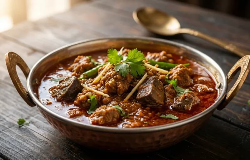 Keema Kaleji with Butter Naan - Recipe 1