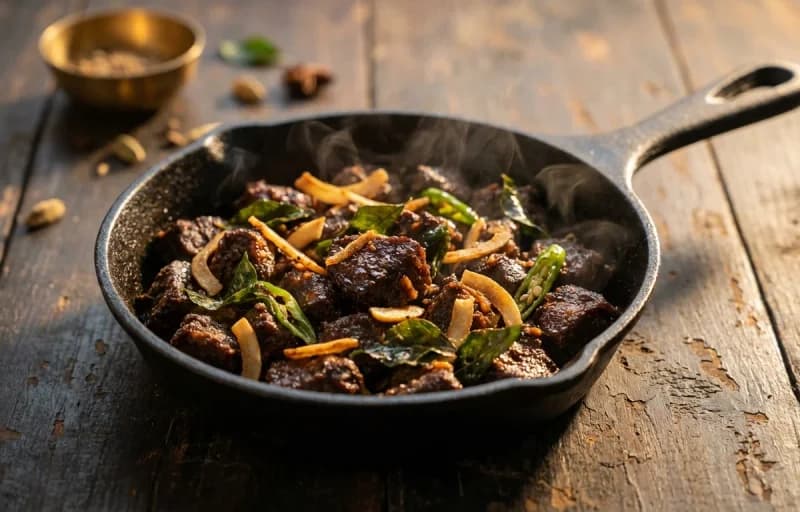 Kerala Puttu with Kerala Beef Fry - Recipe 2