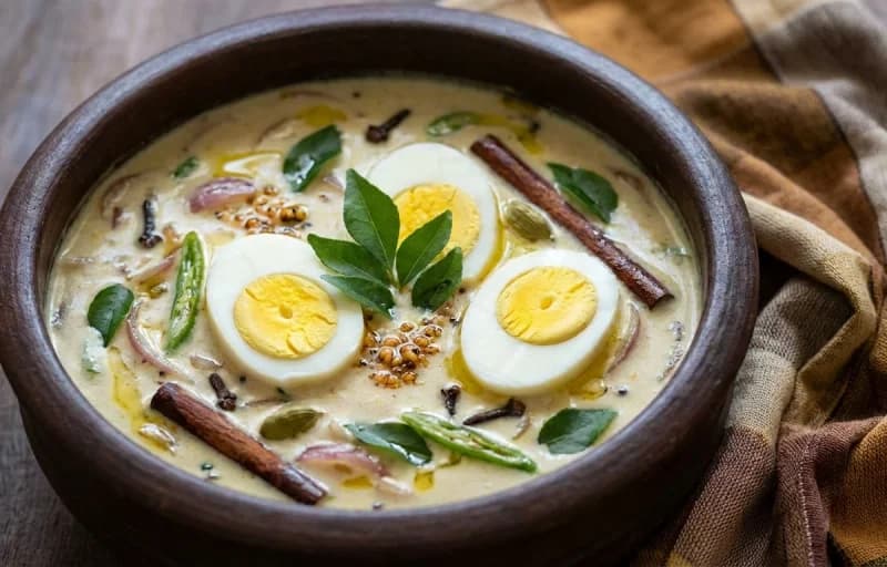 Vellayappam with Kerala Egg Stew - Recipe 2