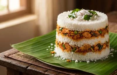 Kerala Fish Puttu
