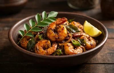 Kerala Prawn Pepper Fry