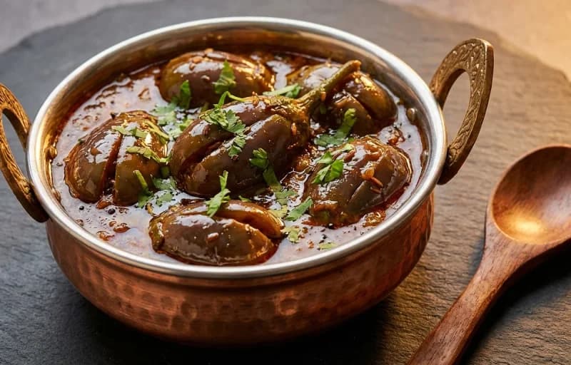 Khatte Baingan with Kashmiri Girda - Recipe 1