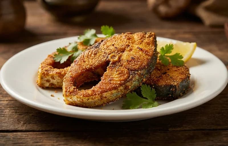 Kingfish Rava Fry, Dal Tadka, Goan Coconut Rice and Sol Kadhi - Recipe 1