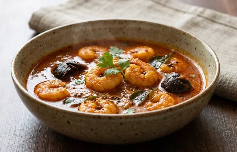 Kolambi che Kalvan with Tandalachi Bhakri - Recipe 1