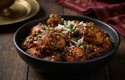 Kolhapuri Chicken Sukka