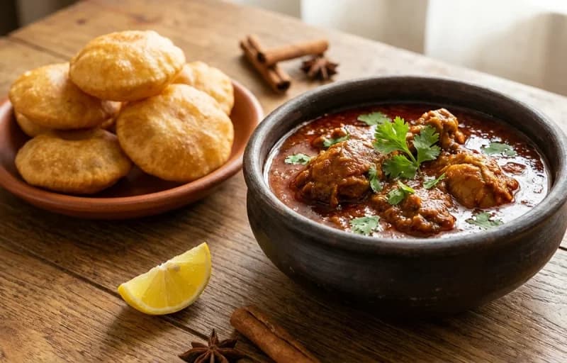 Kombdi Vade, Maharashtrian Chicken Rassa and Sol Kadhi - Recipe 1