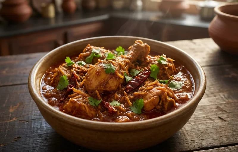 Konkani Chicken Curry with Shevai - Recipe 1