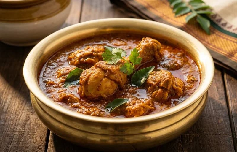 Kundapuri Chicken Curry with Chapati - Recipe 1