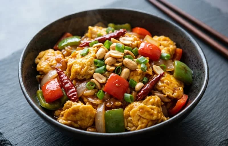 Steamed Basmati Rice with Kung Pao Eggs - Recipe 2