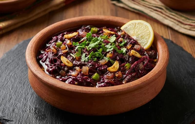 Tekeli Pitha with Lal Saag - Recipe 2