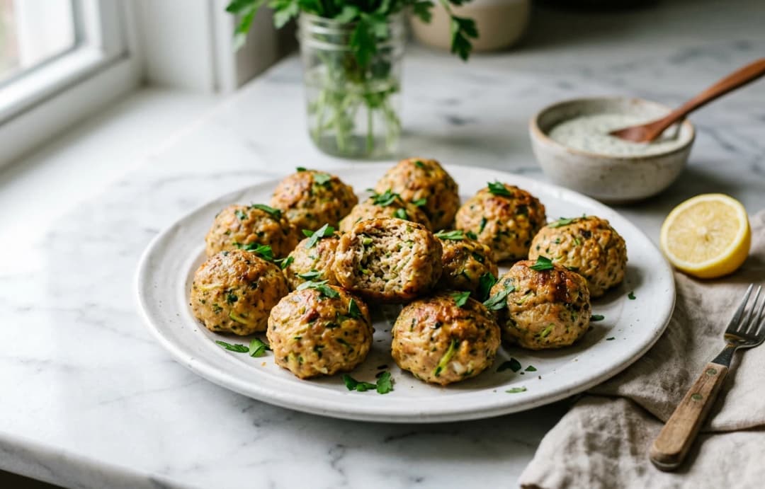 Lean Turkey & Zucchini Meatballs
