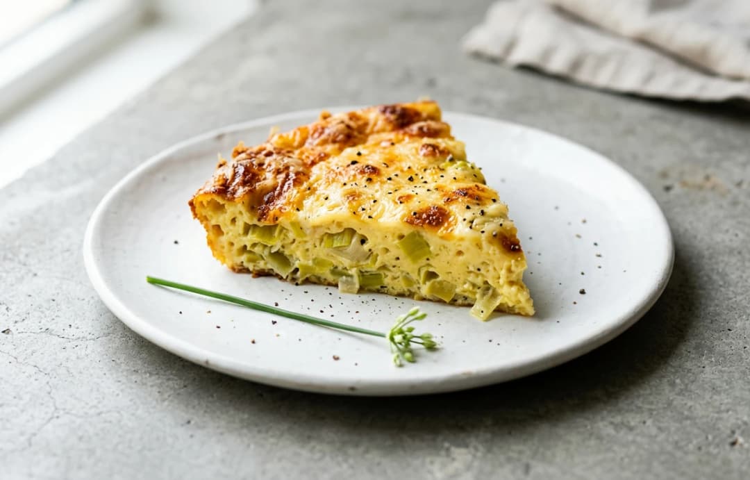 Leek and Gruyère Frittata