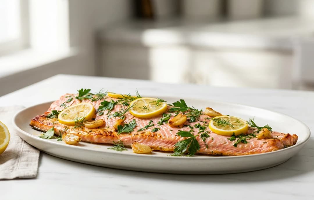 Lemon, Garlic & Herb Baked Salmon