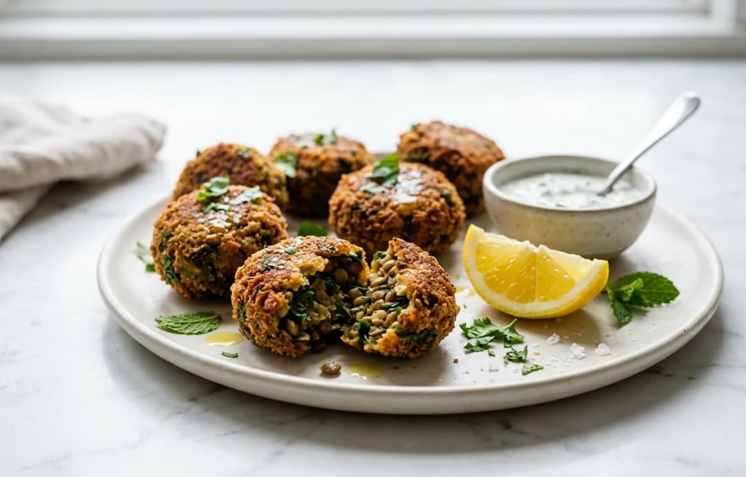 Lentil & Herb Fritters