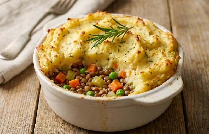Lentil Shepherd's Pie with Green Salad - Recipe 1