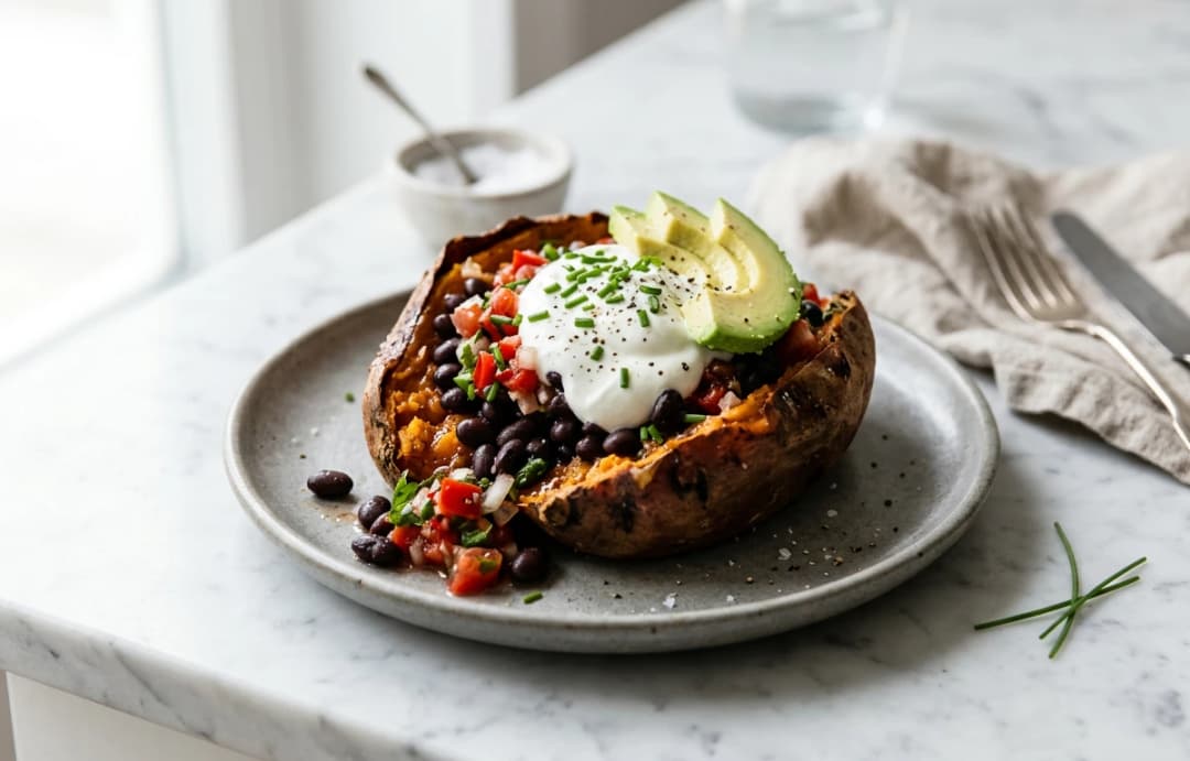 Loaded Baked Sweet Potato