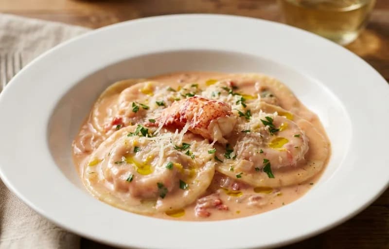 Lobster Ravioli with Garlic Bread - Recipe 1