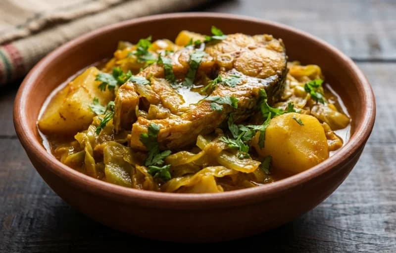 Maasor Mur Di Bandhakobi, Steamed Basmati Rice and Dal Tadka - Recipe 1