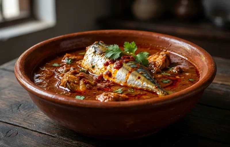 Mackerel Ambot Tik with Goan Red Rice - Recipe 1