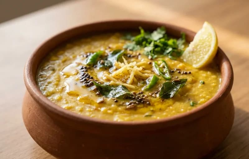 Mag ni Chutti Dal, Rotli and Gajar Marcha Sambharo - Recipe 1