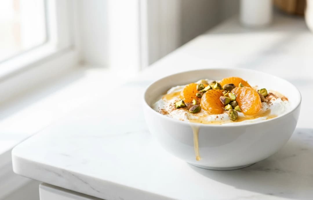 Mandarin & Pistachio Yogurt Bowl