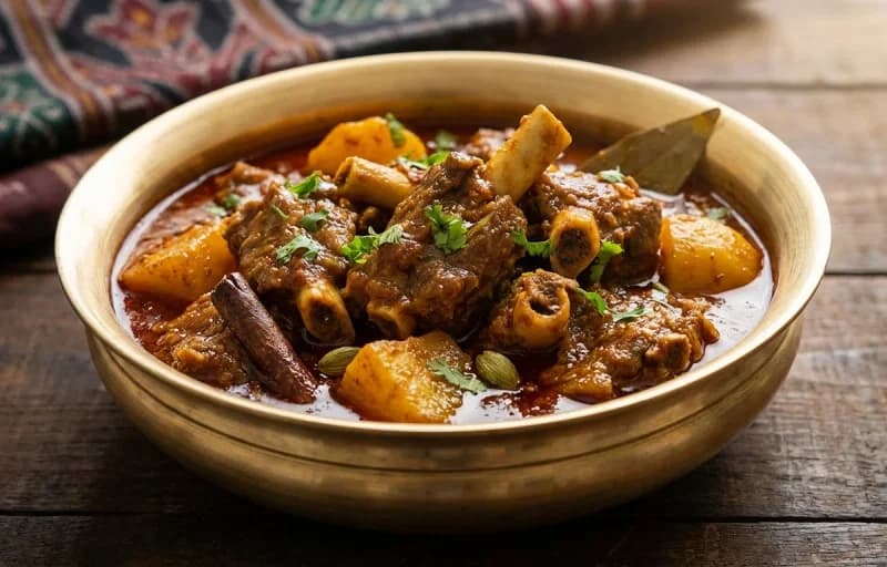 Mansa Kassa, Roti and Kachumber Salad - Recipe 1