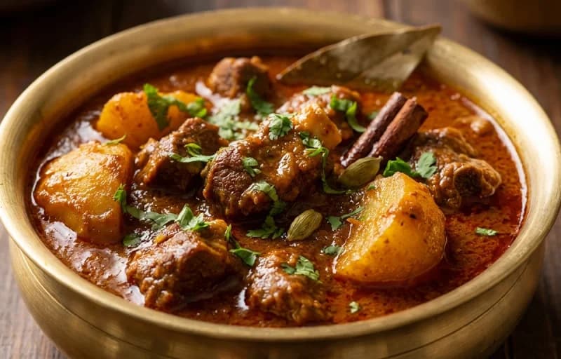 Mansa Tarkari with Roti - Recipe 1