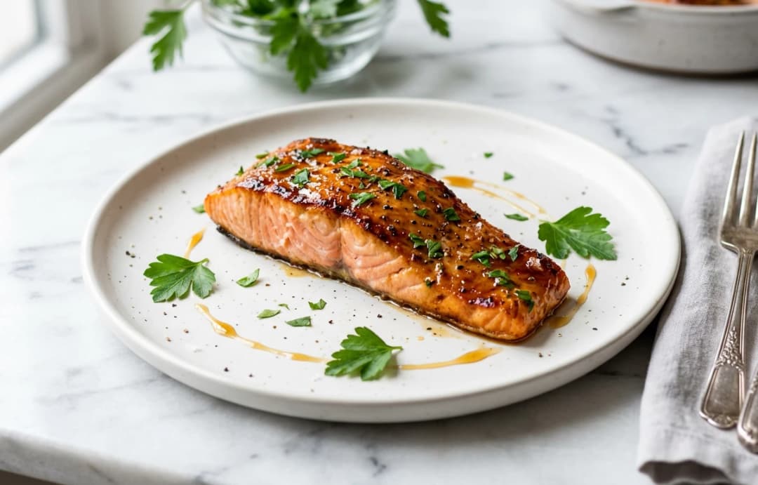 Maple-Dijon Glazed Salmon
