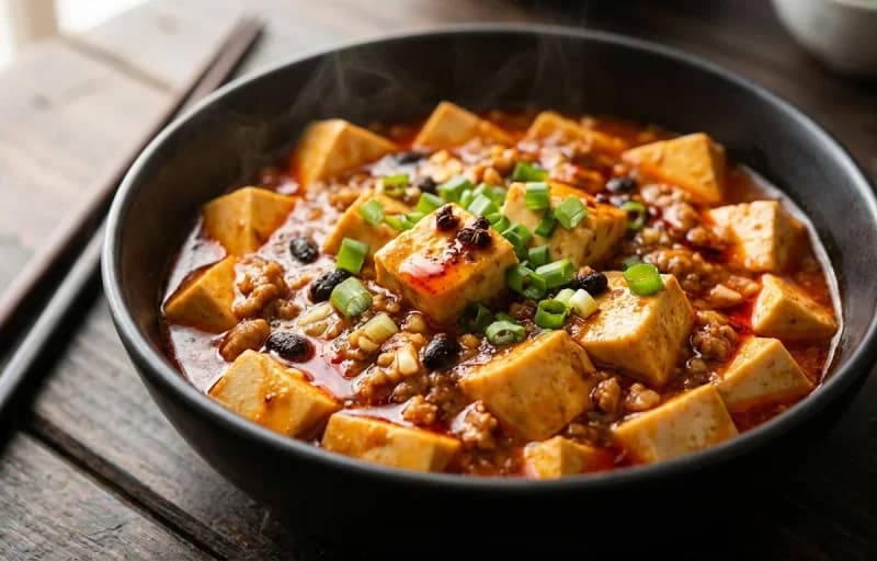 Mapo Tofu with Steamed Basmati Rice - Recipe 1