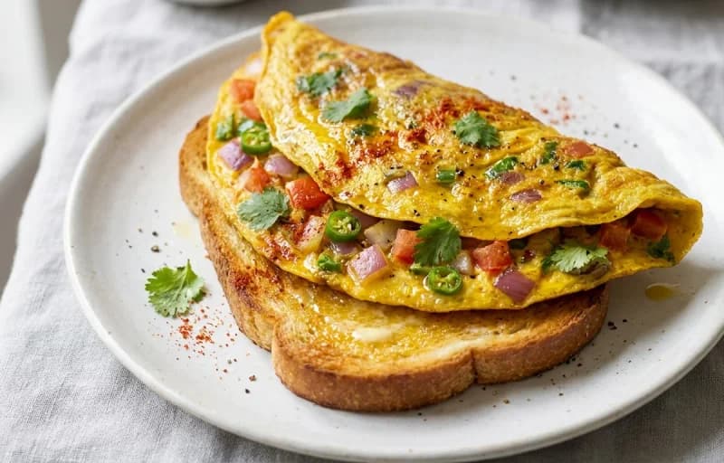 Punjabi Rajma Masala with Masala Omelette on Toast - Recipe 2