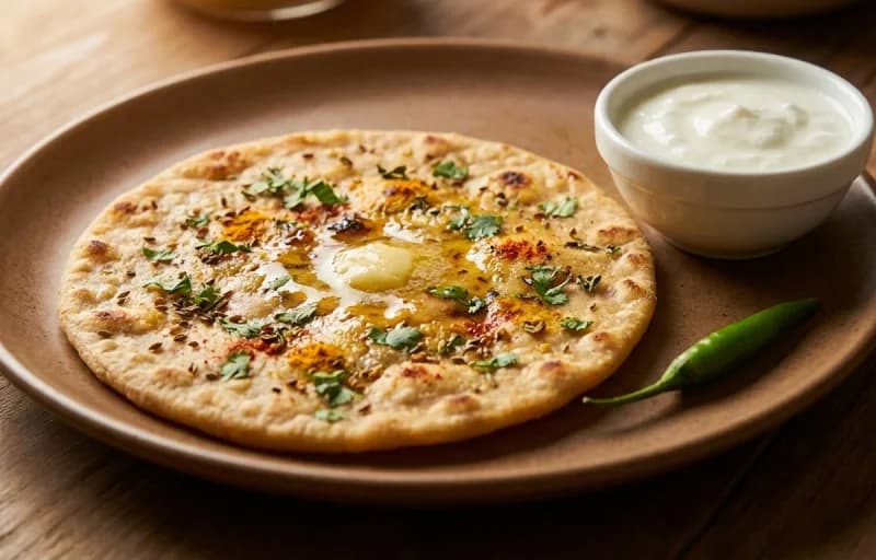 Masala Roti, White Butter and Masala Chai - Recipe 1