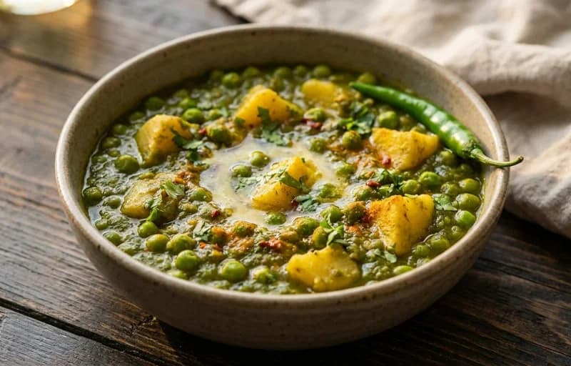 Matar Nimona with Tandoori Roti - Recipe 1