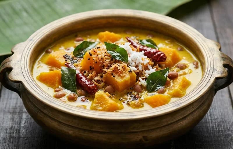 Matta Rice, Mathanga Erissery, Kootu Curry and Tomato Rasam - Recipe 2