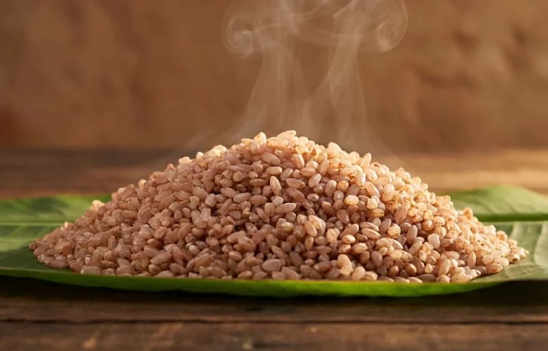 Matta Rice, Kerala Prawn Roast and Vegetable Sambar - Recipe 1