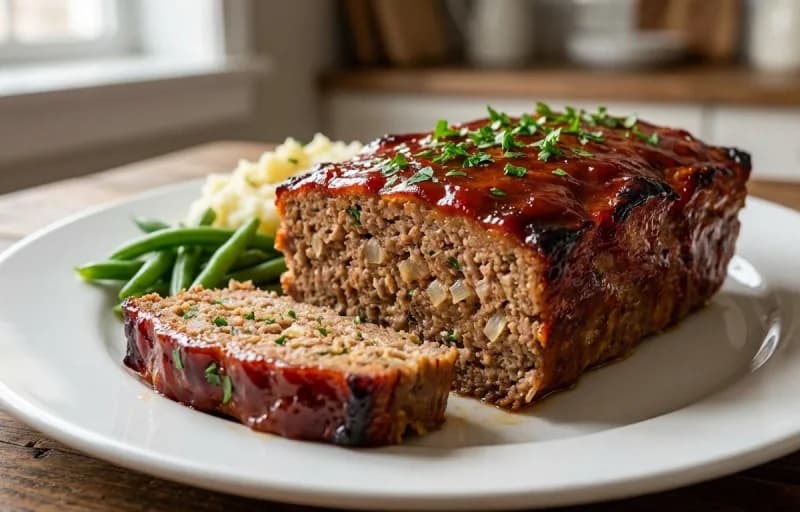 Meatloaf, Roasted Potatoes, Roasted Carrots and Brown Gravy - Recipe 1