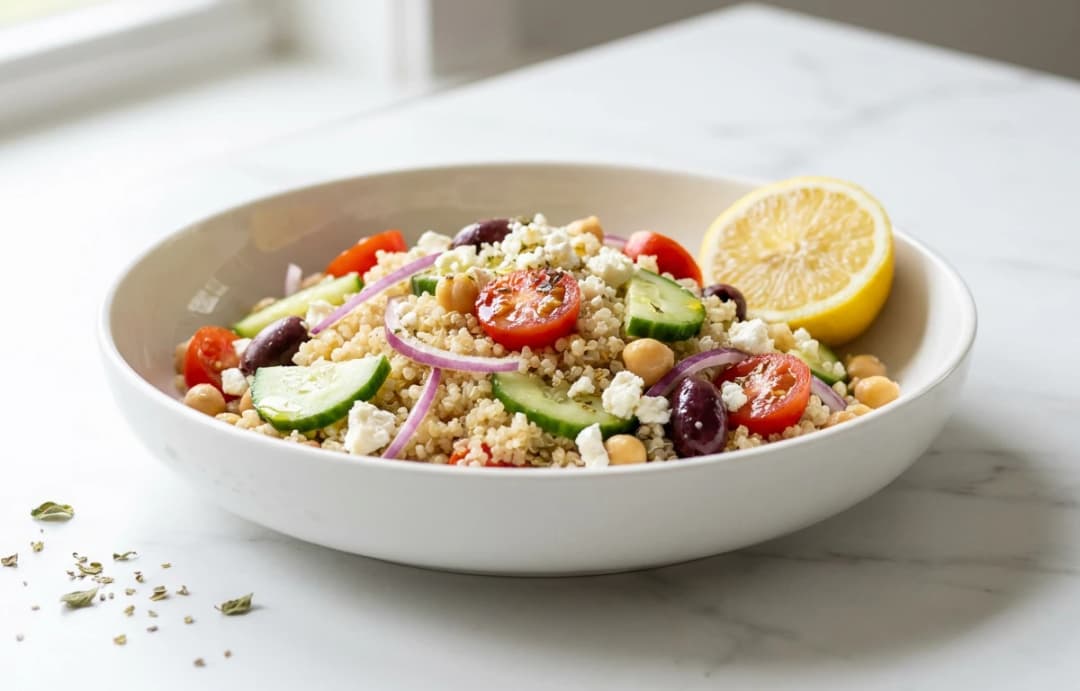 Mediterranean Quinoa Salad with Feta