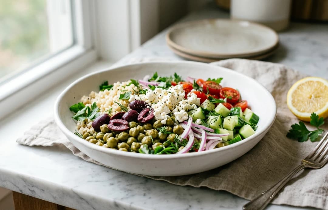 Mediterranean Quinoa Salad with Olives