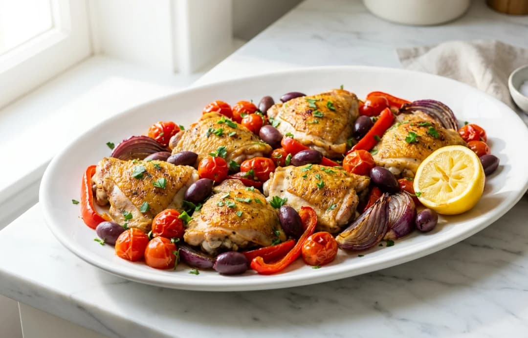 Mediterranean Sheet Pan Chicken