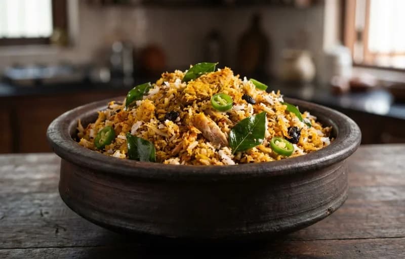 Meen Peera, Matta Rice and Vegetable Sambar - Recipe 1