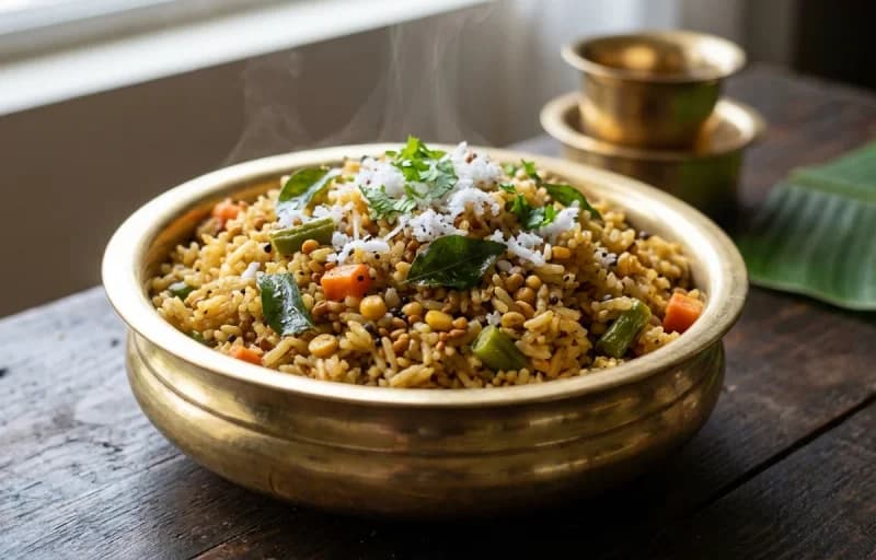 Menthya Bath with Curd - Recipe 1