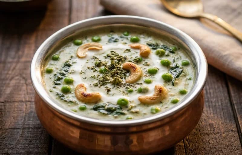 Methi Malai Matar, Taftan and Jeera Rice - Recipe 1